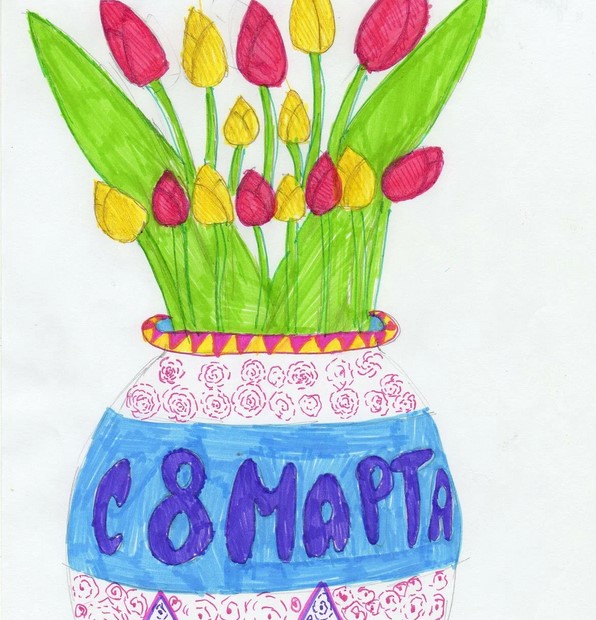 Открытка маме на 8 марта. Как сделать цветы из бумажной салфетки